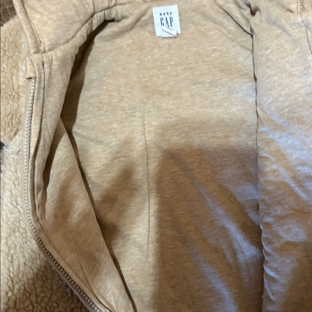 Baby Gap Hooded Bunting Ears Snow‎ Suit Sherpa Fleece Size 6-12 Months
